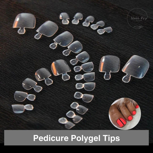 Pedicure polygel tips