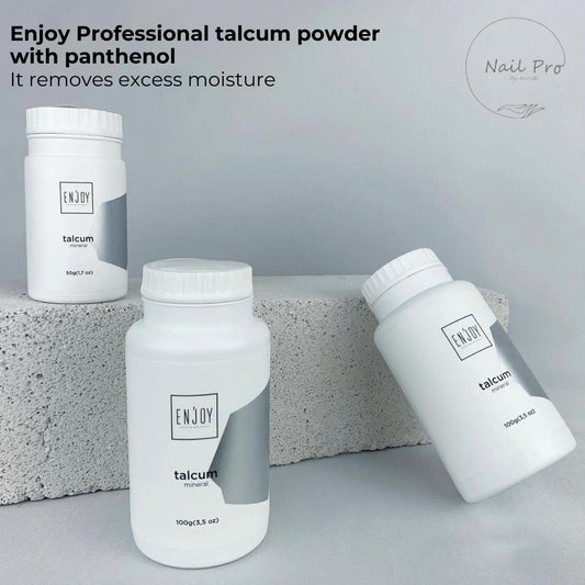 Talk powder for manicure