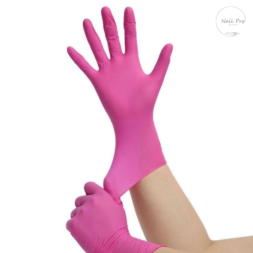 Nitrile Gloves Pink(size s)