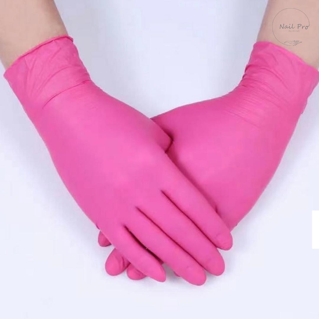 Nitrile Gloves Pink(size s)