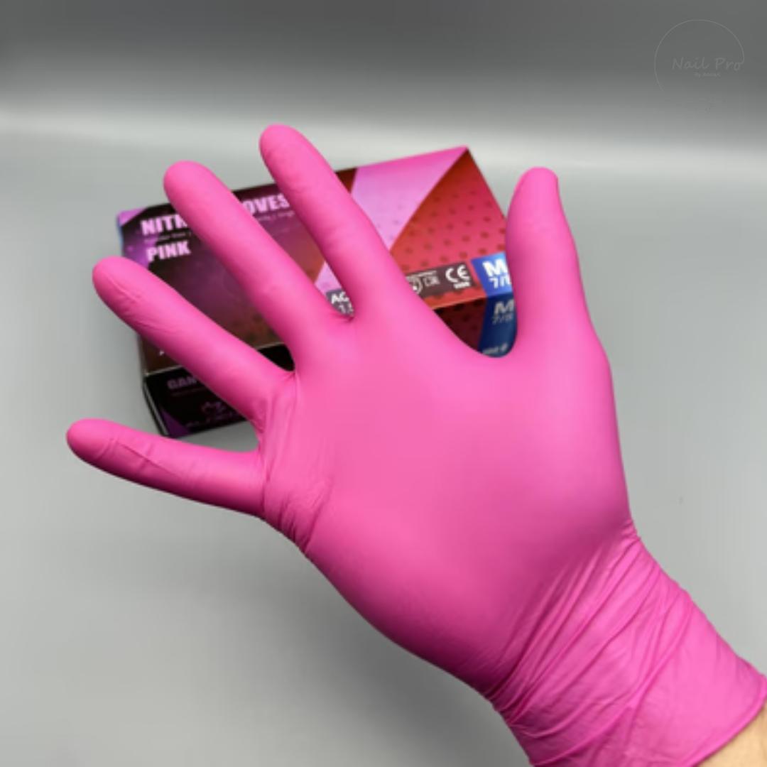 Nitrile Gloves Pink(size s)