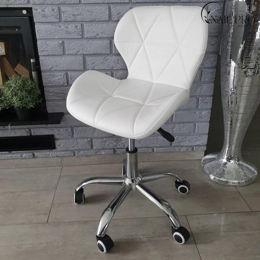 Adjustable Leather Chair White