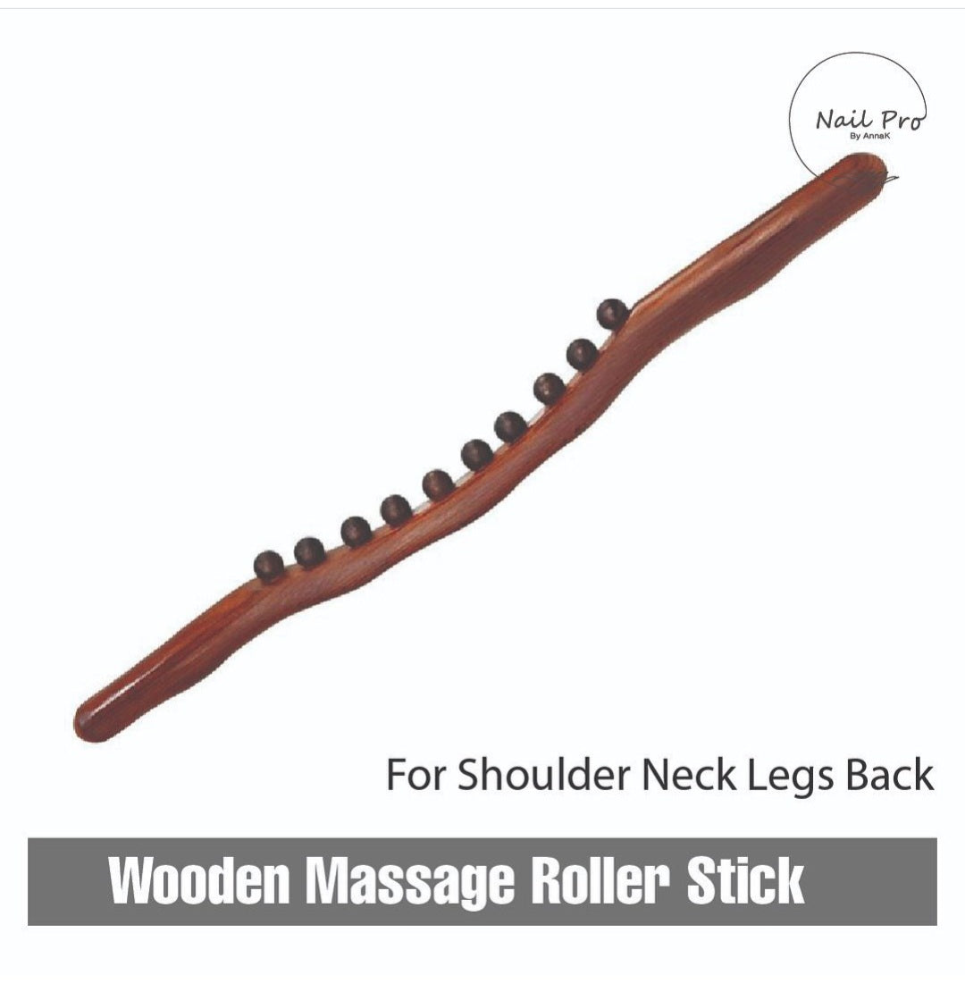 Wood massage stick