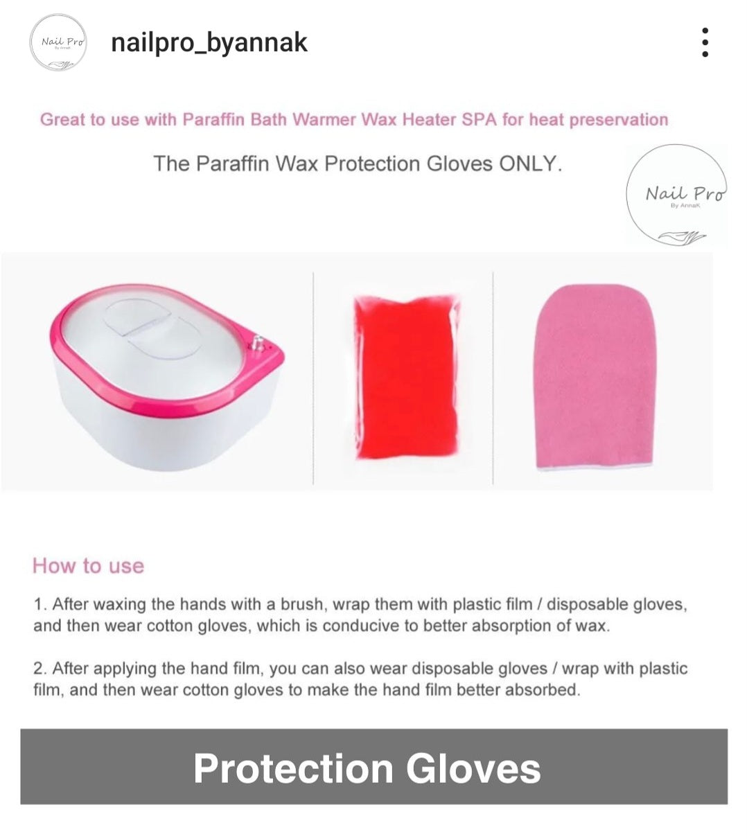 Gloves for Paraffin Spa
