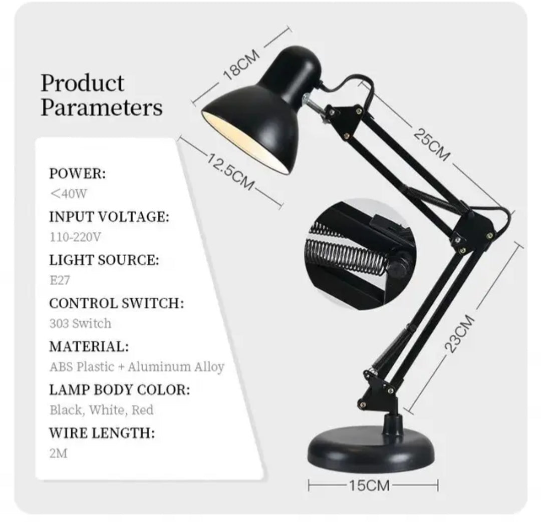 Desk Lamp With Base (Black)