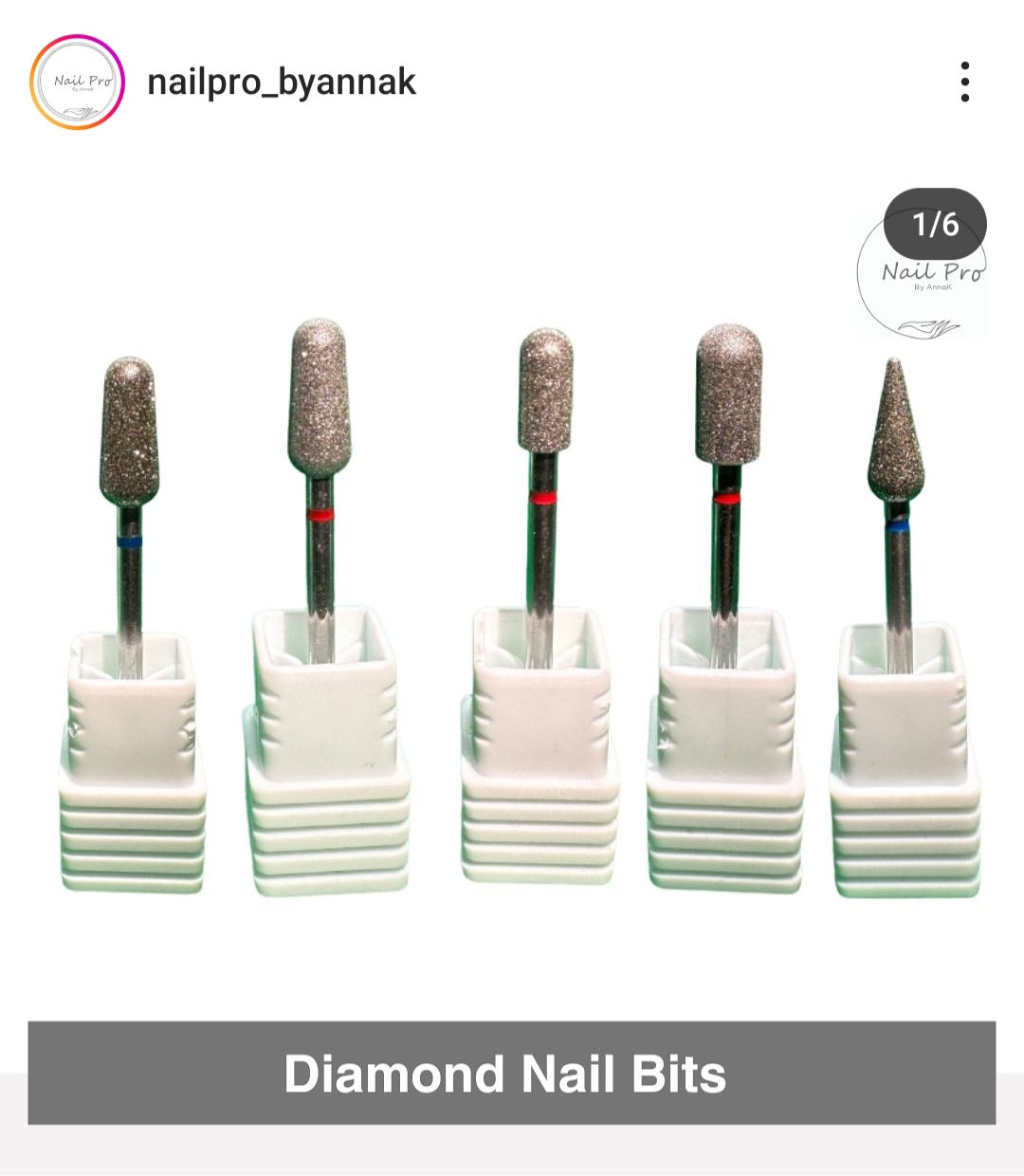 Diamond nail bits