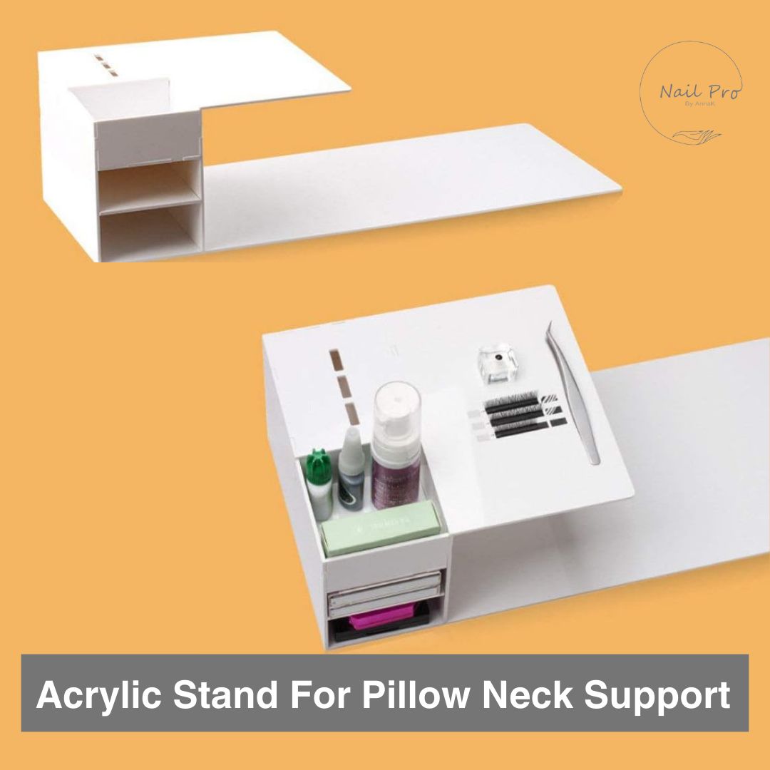 Acrylic pillow stand for eyelashes